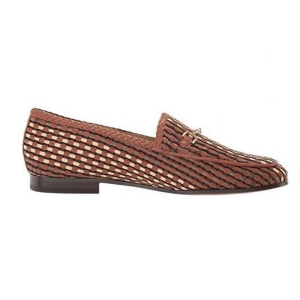 SAM EDELMAN  Laurel Saddle Multi Slip On Almond Toe Fashion Leather Loafers  8.5